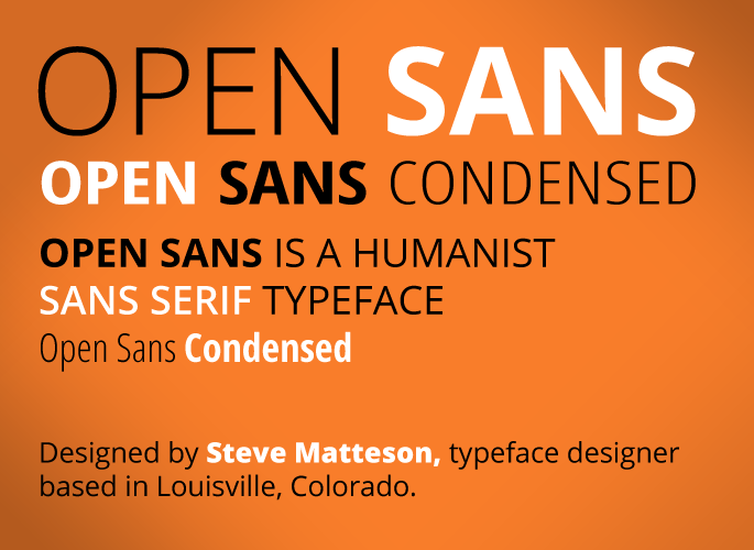 Open Sans Font from Google Fonts