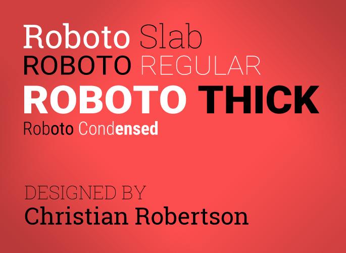 Roboto Font from Google Fonts