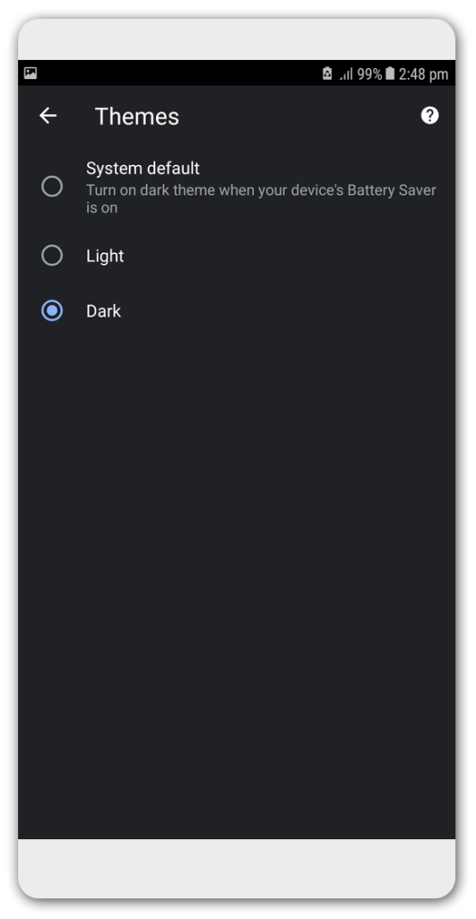 Chrome Dark Mode