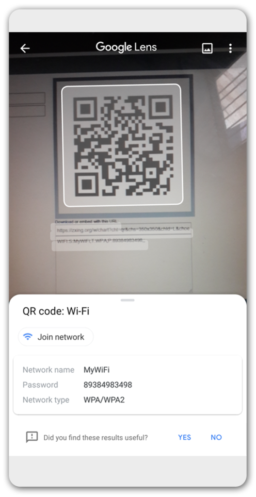 macbook scan qr code wifi