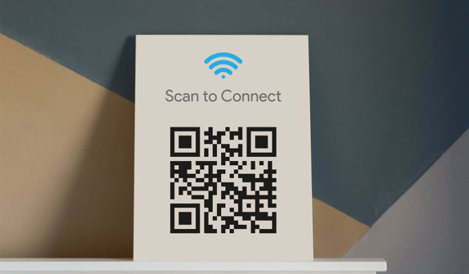 Connect Phone to Wi-Fi by Scanning a printed QR code