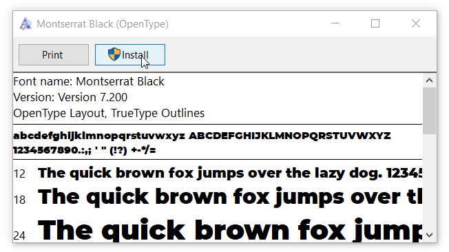 Google Fonts Installation Local computer