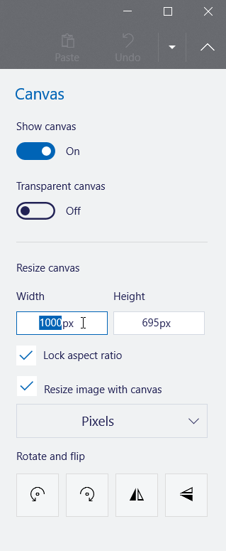 resize image in paint 3d