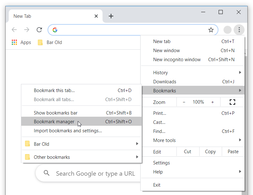 Saving Google Chrome Bookmarks