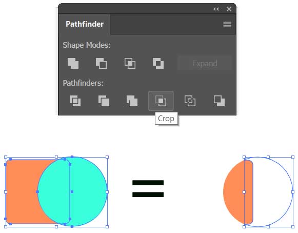 adobe illustrator pathfinder crop