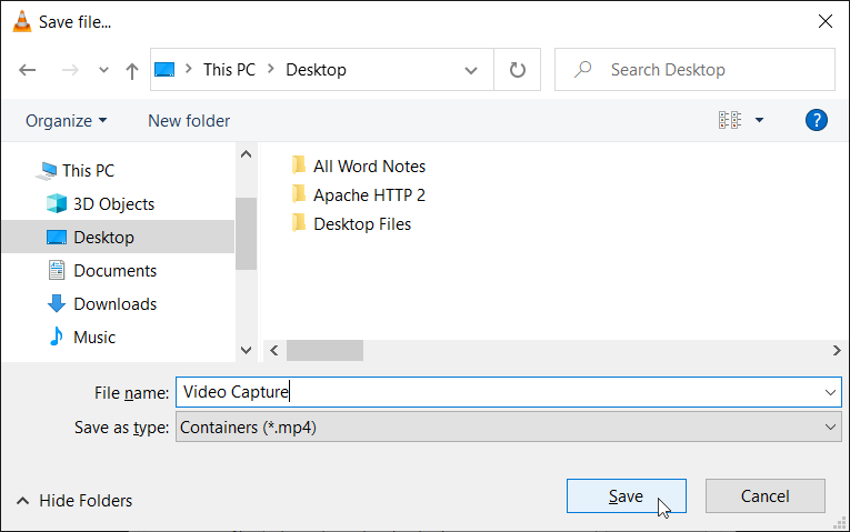 stop vlc from displaying file name