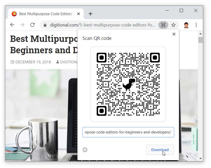 qr code reader chrome