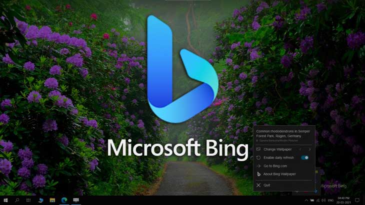 Microsoft releases Bing Wallpaper App for Windows, but there is a catch