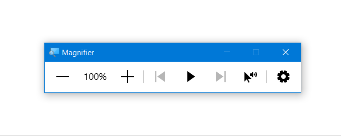 video player with zoom-in feature