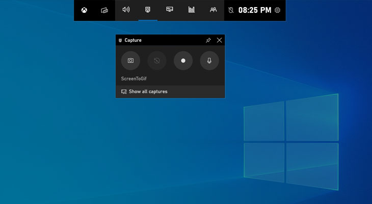 Record your Screen using Windows 10 Gamebar