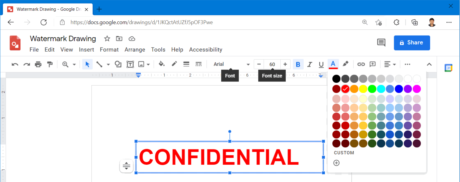 How to add a Watermark in Google Docs - Digitional