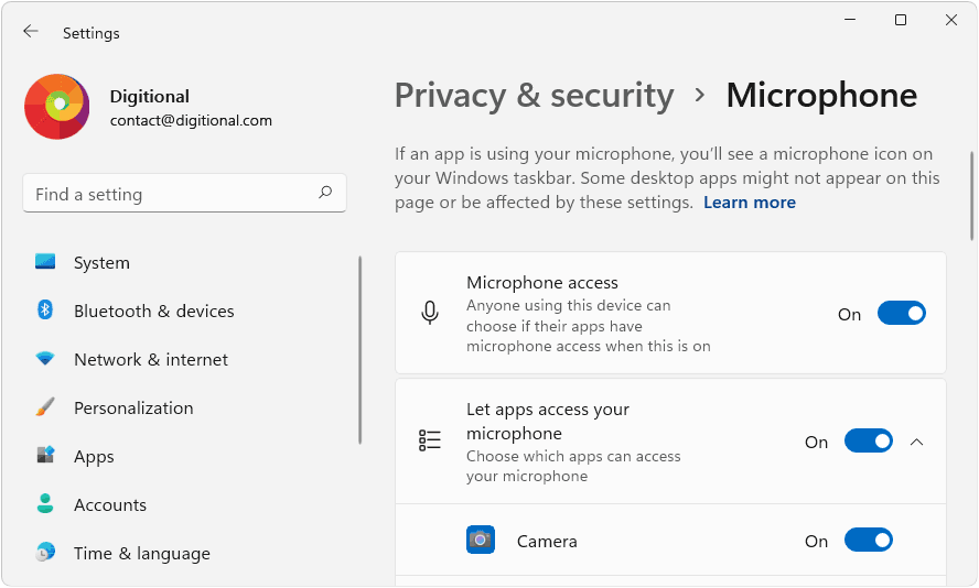 microphone privacy settings windows 11 not working