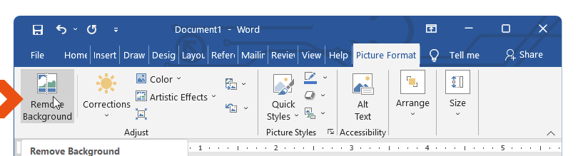 How to remove the Background of Photos in MS Word - Digitional