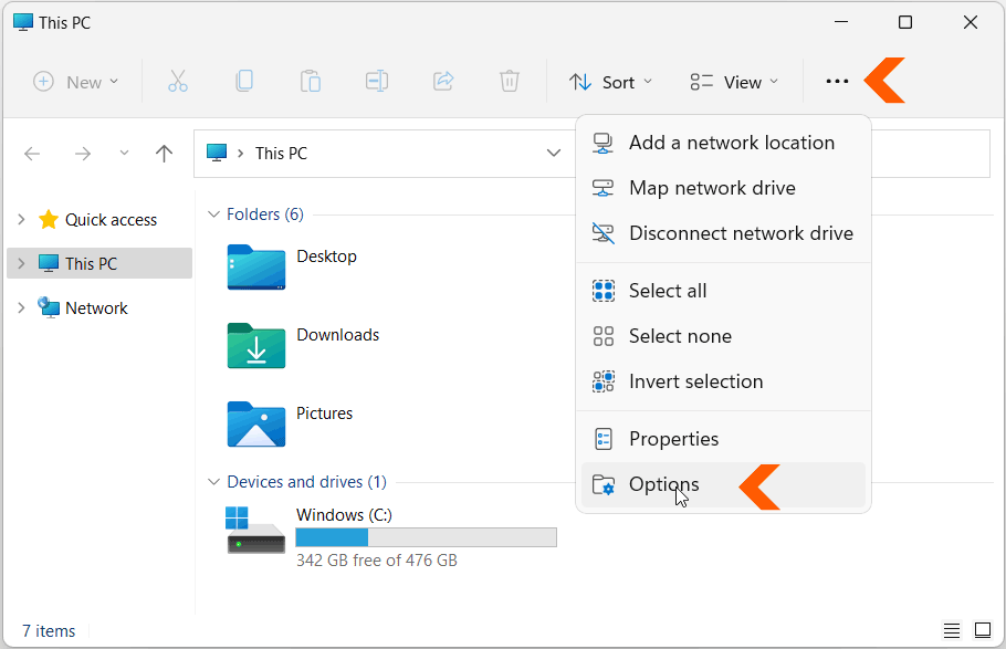 5 ways to Open Folder Options in Windows 11 - Digitional