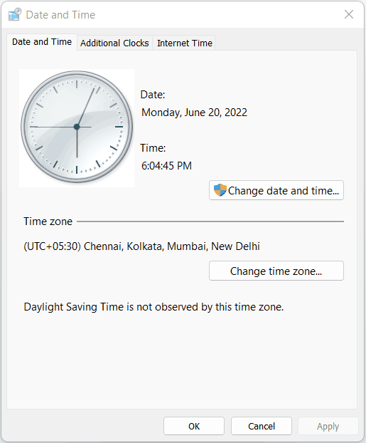 analog clock for desktop