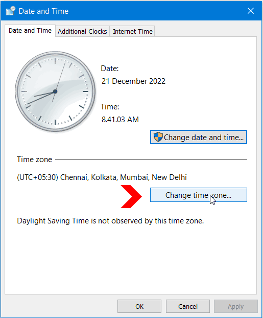 How To Set Time Zone In Windows at Michael Thornton blog